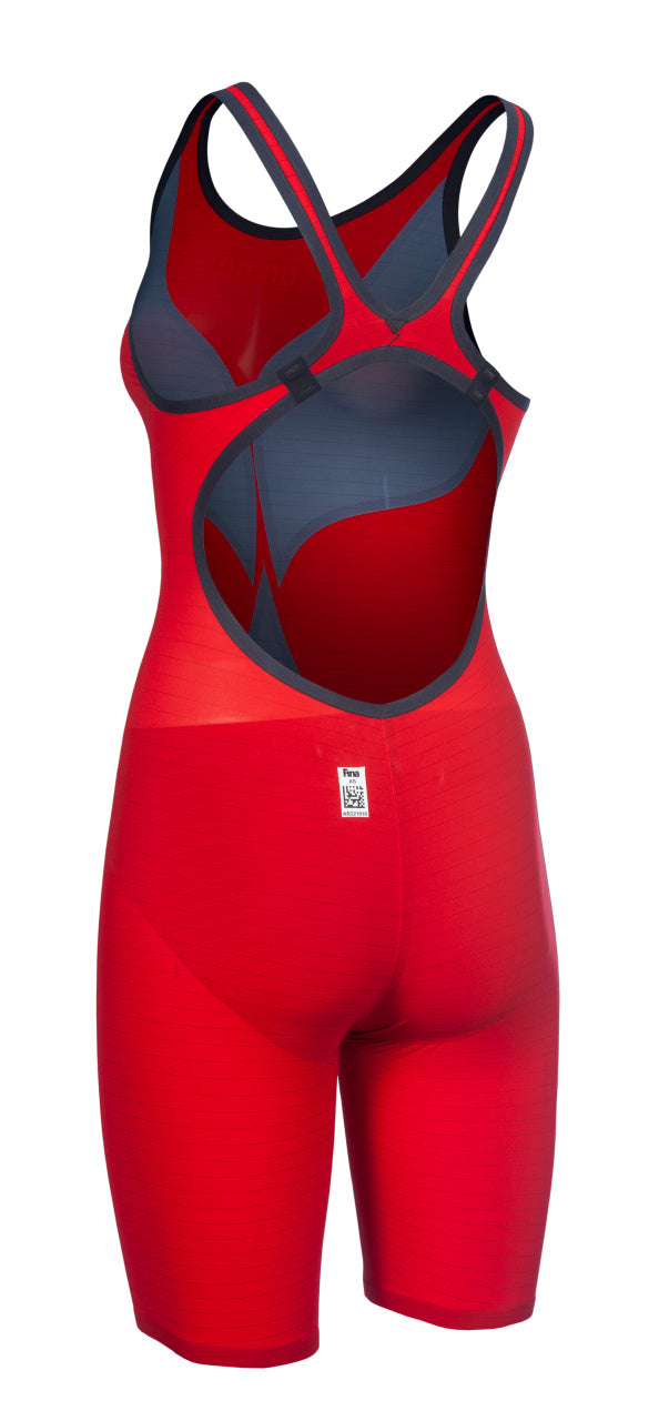 ARENA WOMENS POWERSKIN CARBON AIR² OPEN BACK KNEESUIT Kneesuit Arena Red