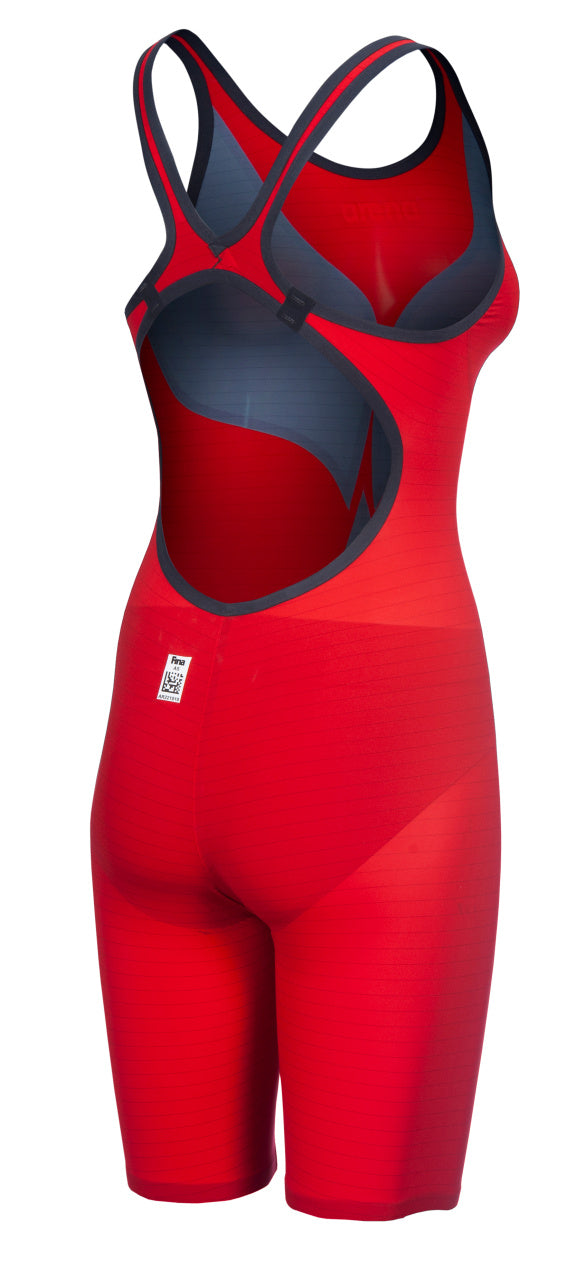 ARENA WOMENS POWERSKIN CARBON AIR² OPEN BACK KNEESUIT Kneesuit Arena Red