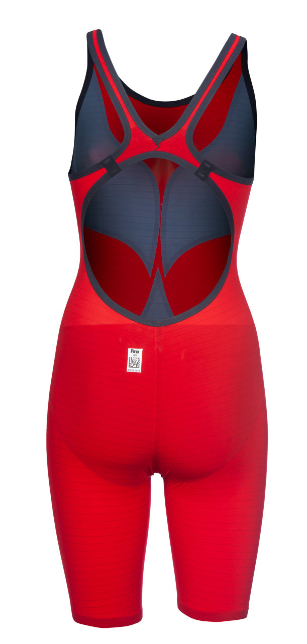 ARENA WOMENS POWERSKIN CARBON AIR² OPEN BACK KNEESUIT Kneesuit Arena Red