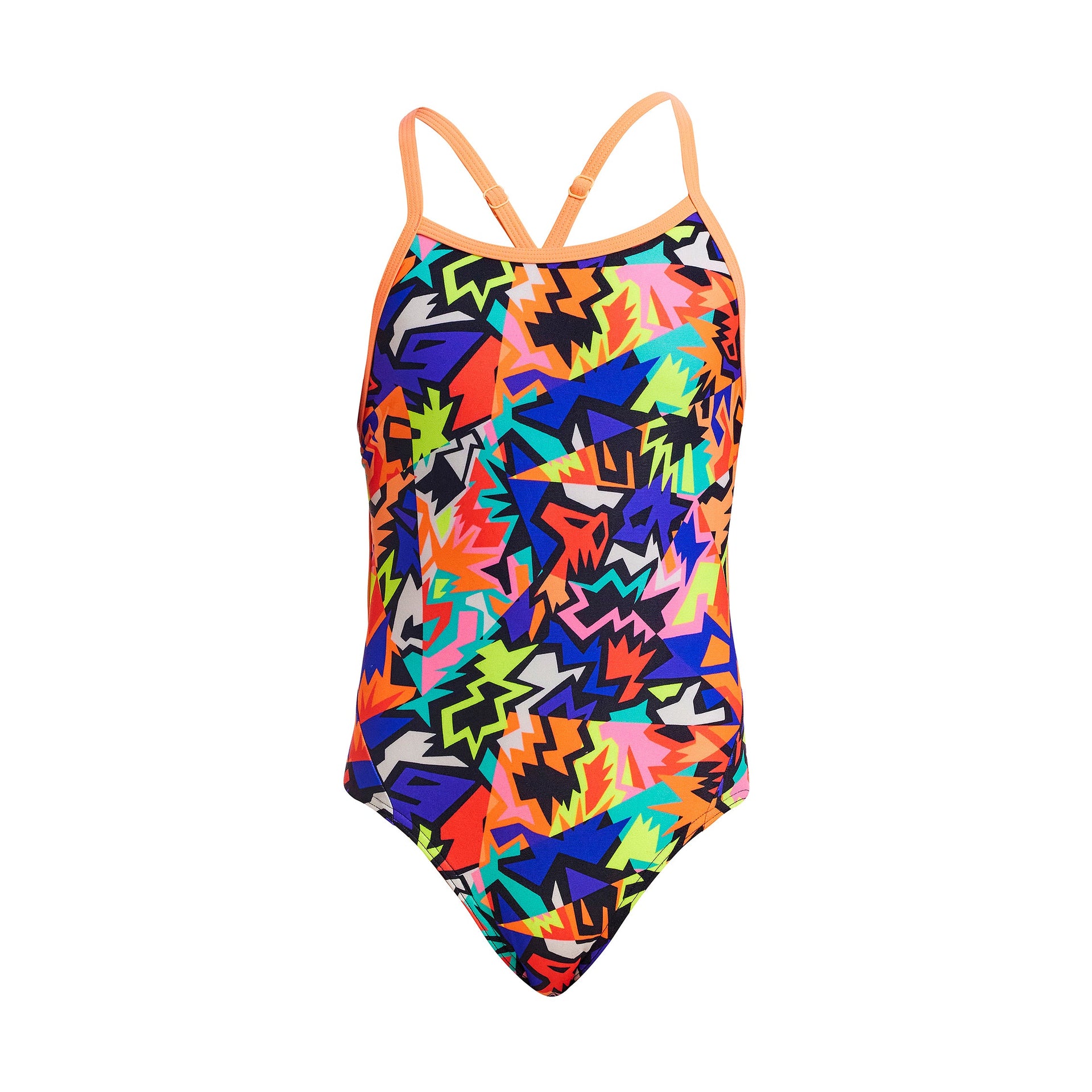 FUNKITA GIRLS SAW TOOTH TWISTED ONE PIECE - Multicolour