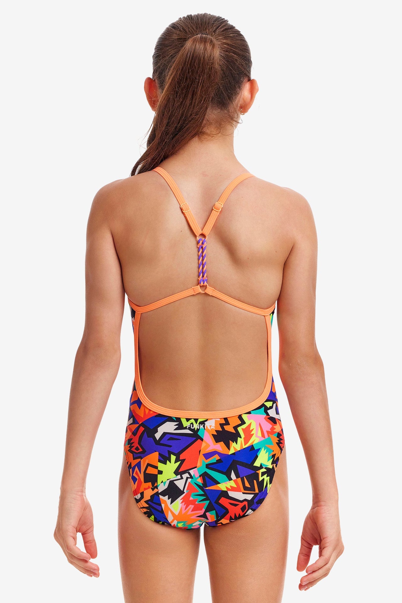 FUNKITA GIRLS SAW TOOTH TWISTED ONE PIECE - Multicolour