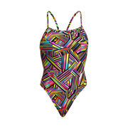 FUNKITA WOMENS STRIP STRAPS SINGLE STRENGTH ONE PIECE Swimsuit Funkita Multicolour 