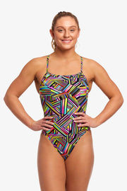 FUNKITA WOMENS STRIP STRAPS SINGLE STRENGTH ONE PIECE Swimsuit Funkita Multicolour