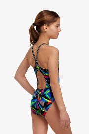 FUNKITA GIRLS BEAT IT DIAMOND BACK ONE PIECE Swimsuit Funkita Multicolour