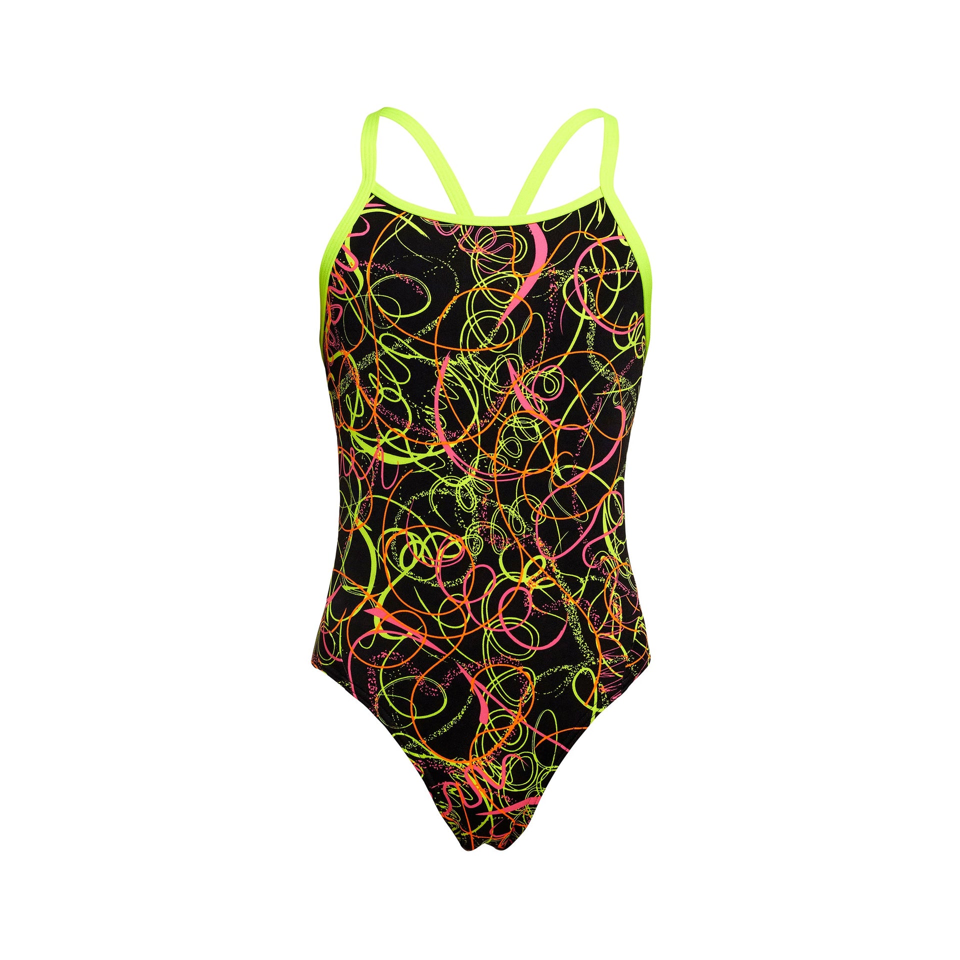 FUNKITA GIRLS WHIP LASH DIAMOND BACK ONE PIECE Swimsuit Funkita Multicolour 
