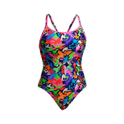 FUNKITA WOMENS SHARP EDGES DIAMOND BACK ONE PIECE - Multicolour