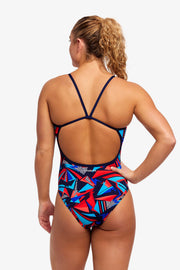 FUNKITA WOMENS PATRIOT BEAT SINGLE STRAP ONE PIECE Swimsuit Funkita Multicolour
