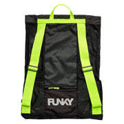 FUNKY TRUNKS NIGHT LIGHTS GEAR UP MESH BACKPACK - Black