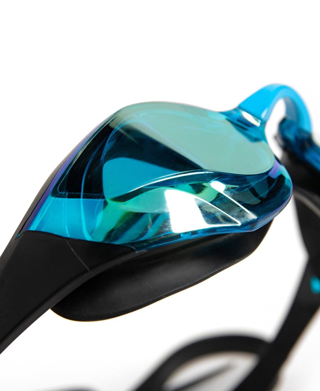 ARENA COBRA EDGE SWIPE MIRROR GOGGLES AQUA LENSES