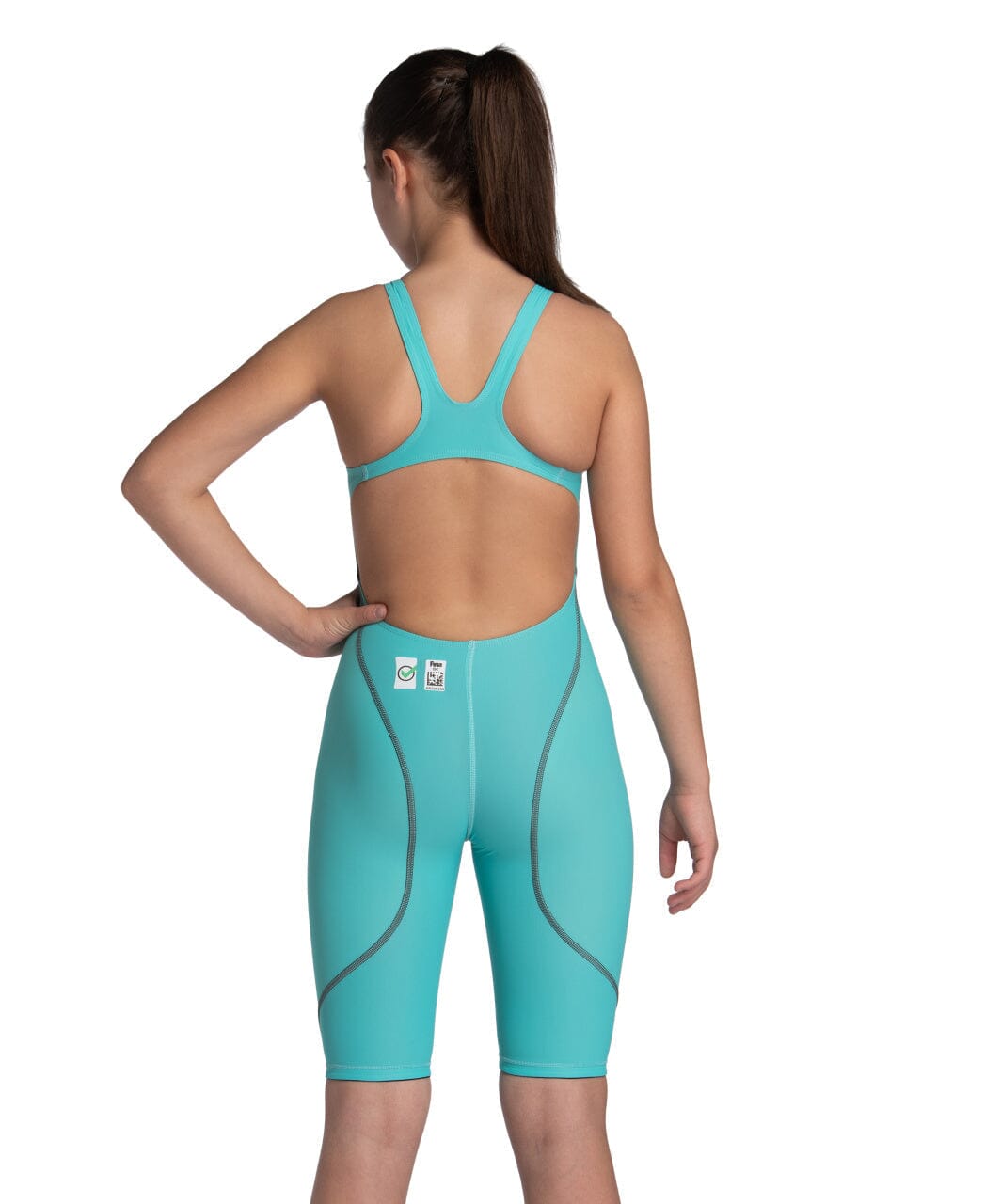 ARENA GIRLS POWERSKIN ST NEXT OPEN BACK KNEESUIT