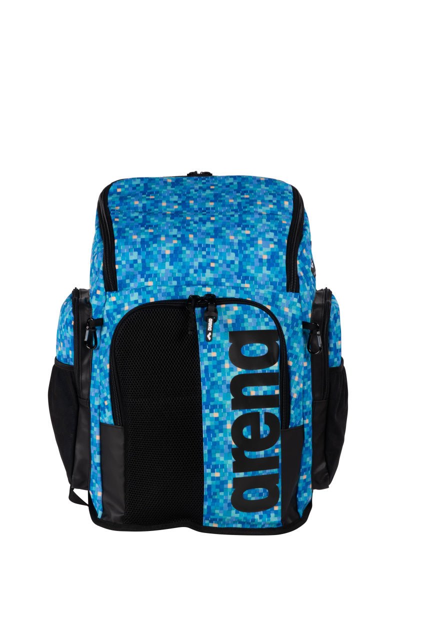 ARENA SPIKY III BACKPACK 45 ALLOVER POOL TILES - Blue