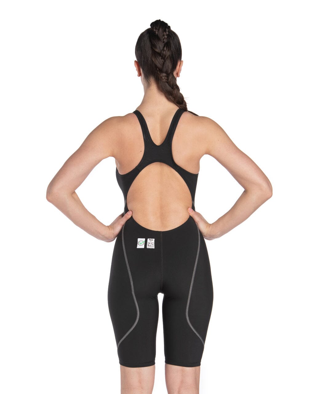 ARENA WOMENS POWERSKIN ST NEXT OPEN BACK KNEESUIT