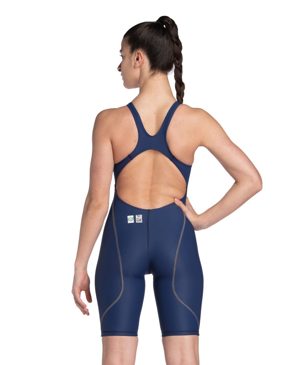 ARENA WOMENS POWERSKIN ST NEXT OPEN BACK KNEESUIT