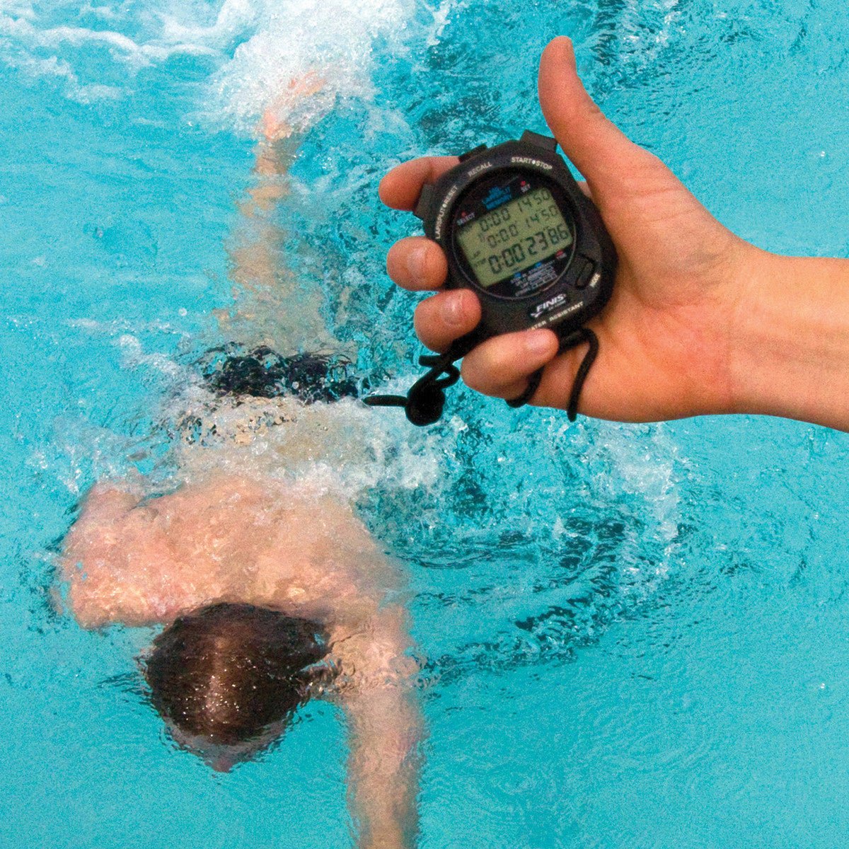 FINIS 3x100M STOPWATCH - Black