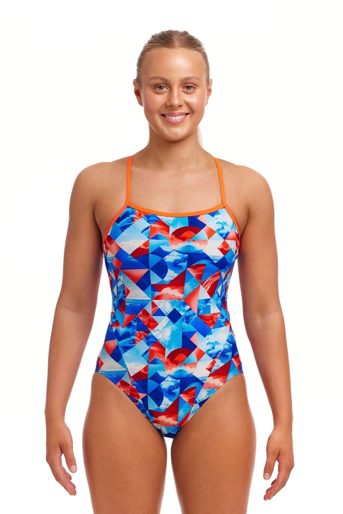 FUNKITA WOMENS BIG SWELL SINGLE STRAP ONE PIECE