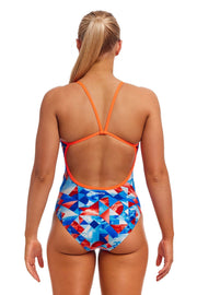 FUNKITA WOMENS BIG SWELL SINGLE STRAP ONE PIECE