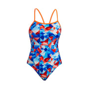 FUNKITA WOMENS BIG SWELL SINGLE STRAP ONE PIECE