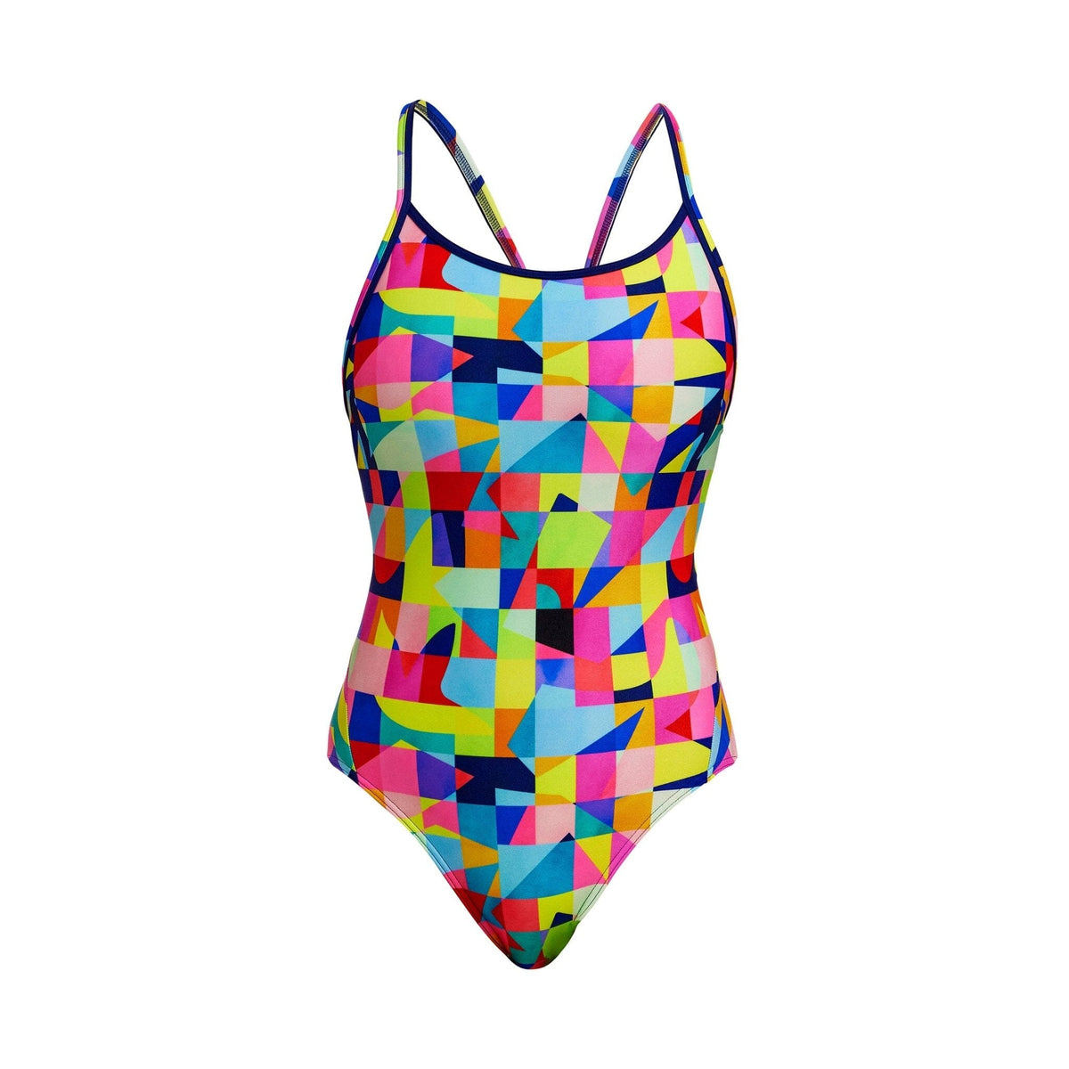 FUNKITA WOMENS ON THE GRID DIAMOND BACK ONE PIECE