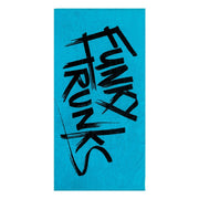 FUNKY TRUNKS TAGGED COTTON JACQUARD TOWEL - Blue